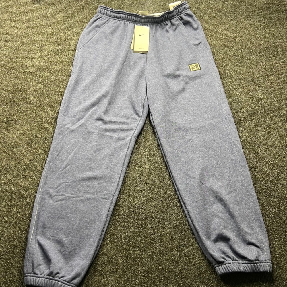Nike Dri-FIT Training Sweatpants Mens Small Blue Heather Loose Fit HJ3145-437